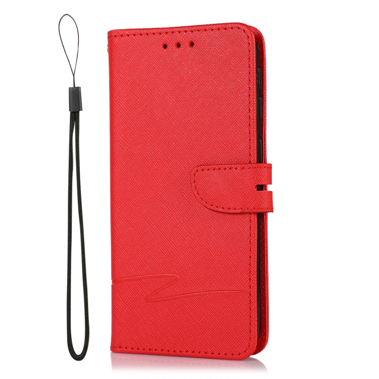 For Samsung Galaxy A40 Cross Texture Horizontal Flip Leather Phone Case
