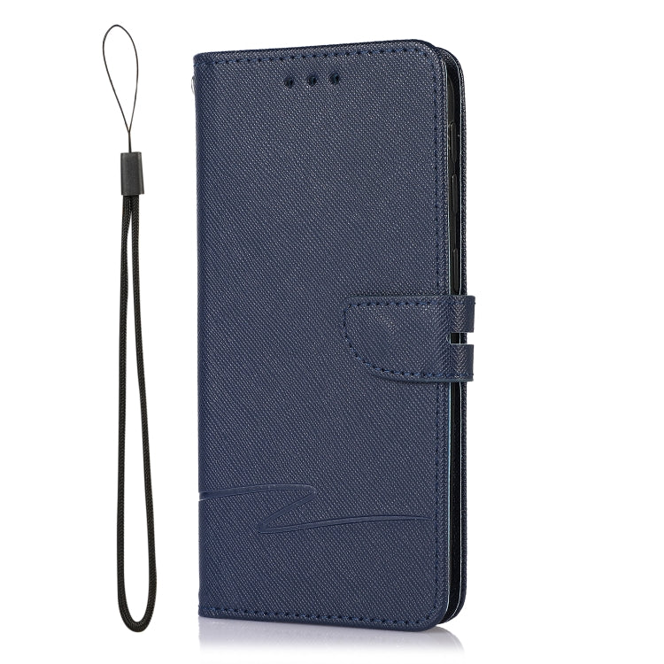For Samsung Galaxy A40 Cross Texture Horizontal Flip Leather Phone Case