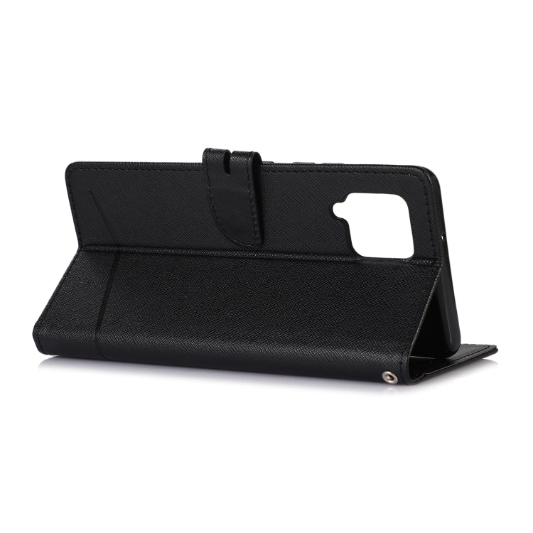 For Samsung Galaxy A42 5G Cross Texture Horizontal Flip Leather Phone Case