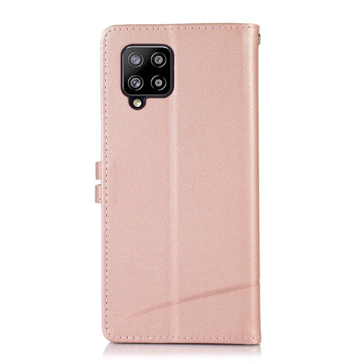 For Samsung Galaxy A42 5G Cross Texture Horizontal Flip Leather Phone Case