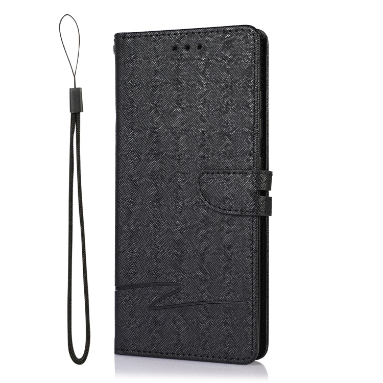 For Samsung Galaxy A51 5G Cross Texture Horizontal Flip Leather Phone Case