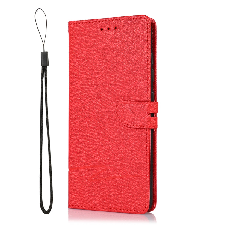 For Samsung Galaxy A51 5G Cross Texture Horizontal Flip Leather Phone Case