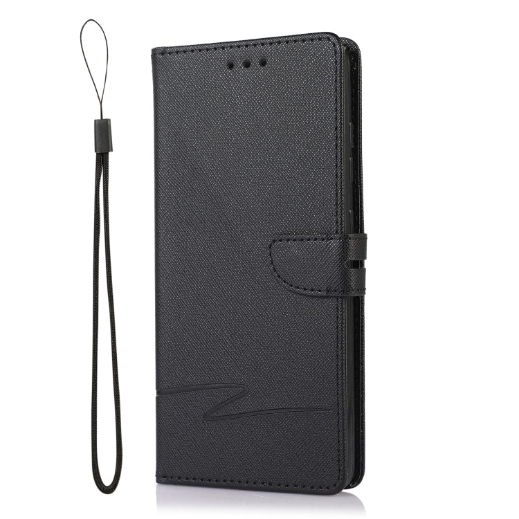 For Samsung Galaxy A52 5G Cross Texture Horizontal Flip Leather Phone Case