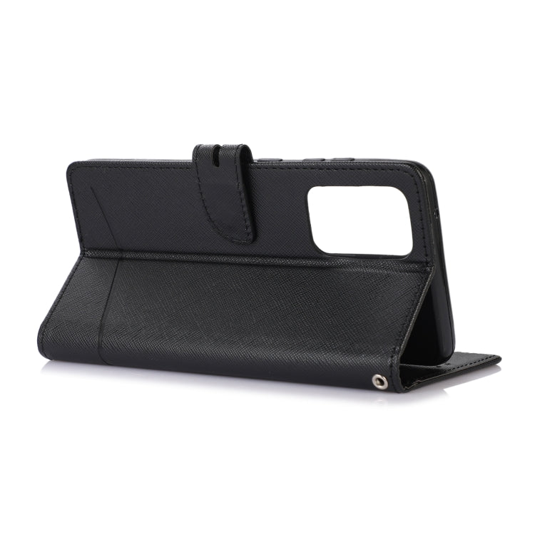 For Samsung Galaxy A52 5G Cross Texture Horizontal Flip Leather Phone Case