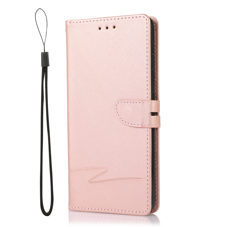 For Samsung Galaxy A52 5G Cross Texture Horizontal Flip Leather Phone Case
