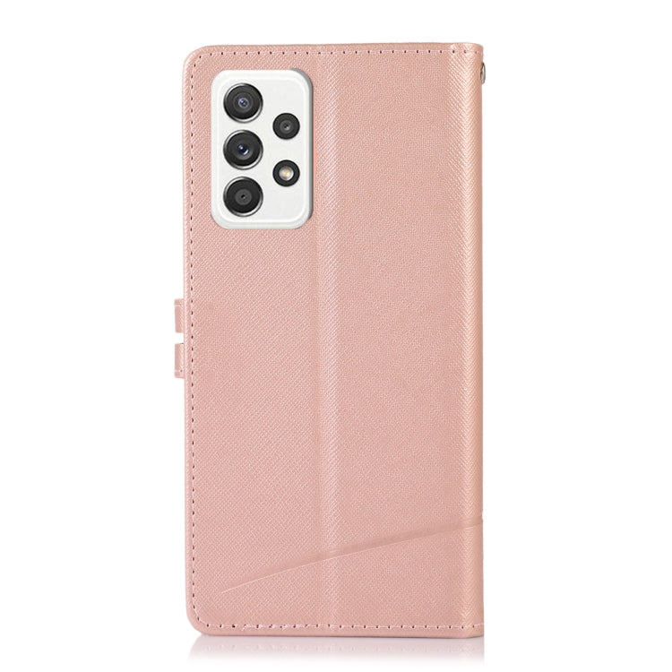 For Samsung Galaxy A52 5G Cross Texture Horizontal Flip Leather Phone Case