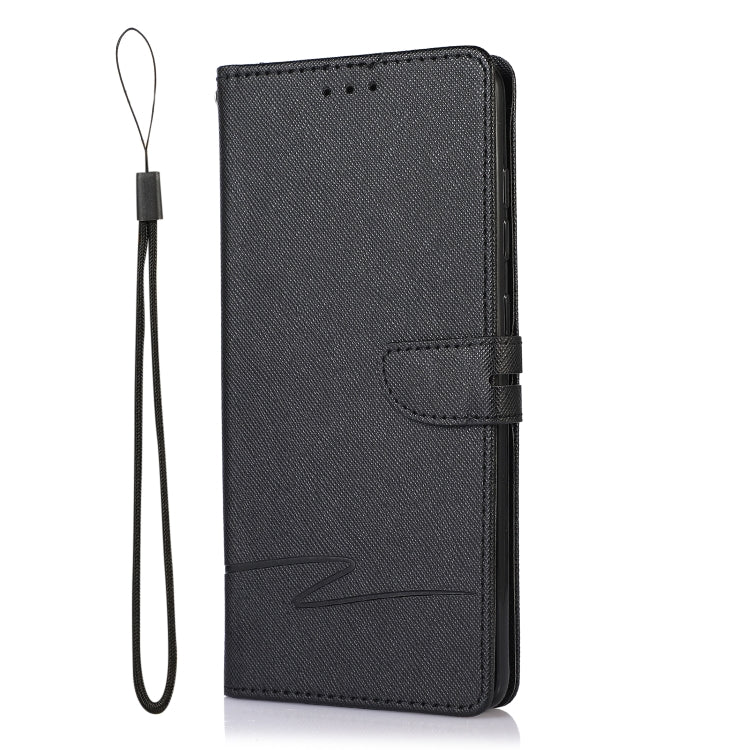 For Samsung Galaxy A71 Cross Texture Horizontal Flip Leather Phone Case