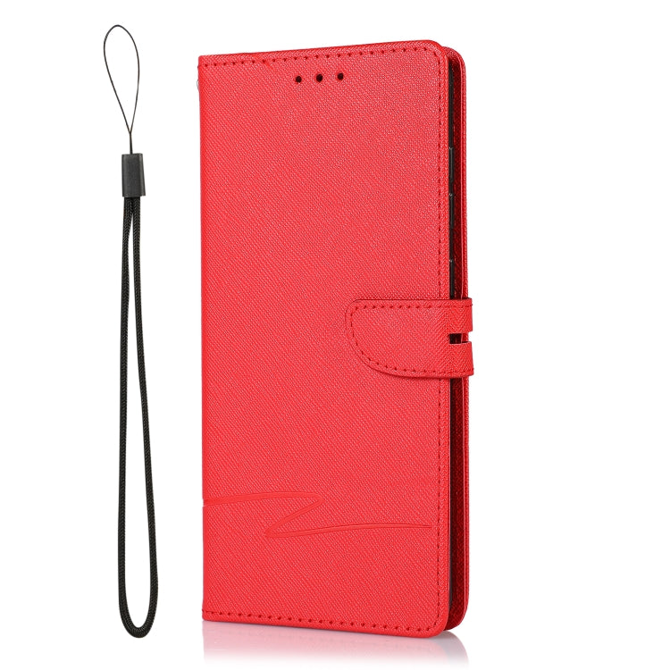 For Samsung Galaxy A71 Cross Texture Horizontal Flip Leather Phone Case