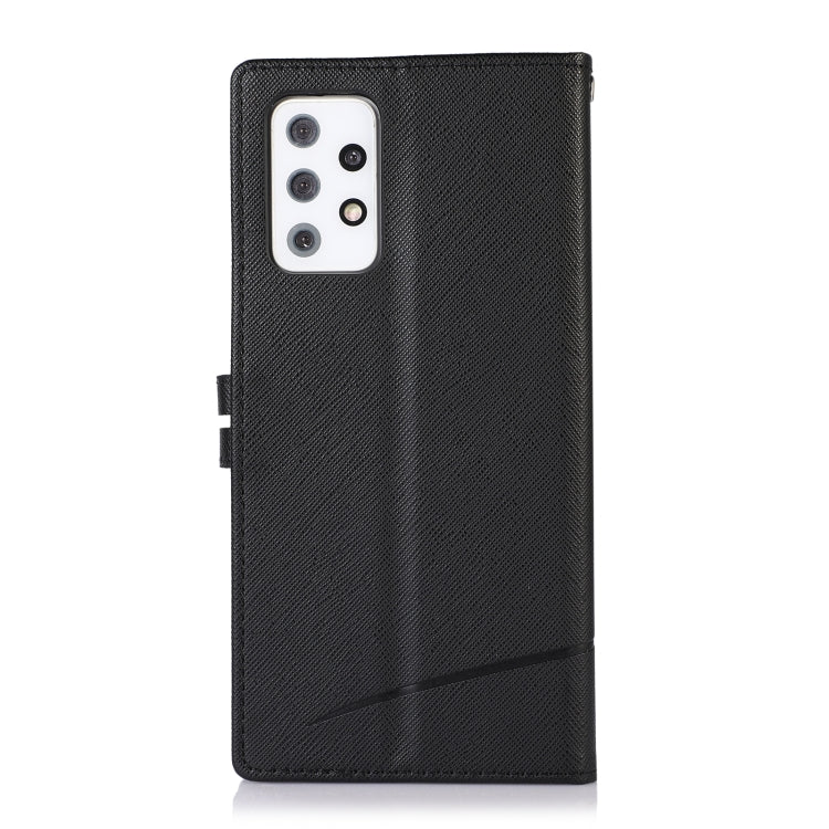For Samsung Galaxy A72 5G Cross Texture Horizontal Flip Leather Phone Case