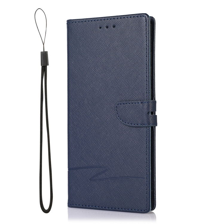 For Samsung Galaxy A72 5G Cross Texture Horizontal Flip Leather Phone Case