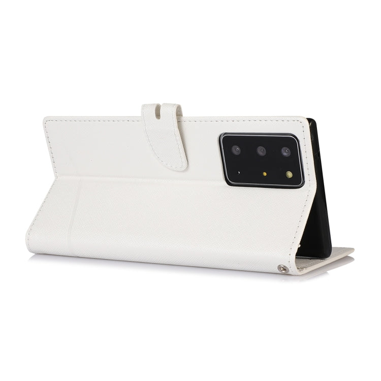 For Samsung Galaxy Note20 Ultra Cross Texture Horizontal Flip Leather Phone Case