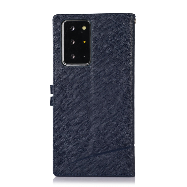 For Samsung Galaxy Note20 Ultra Cross Texture Horizontal Flip Leather Phone Case