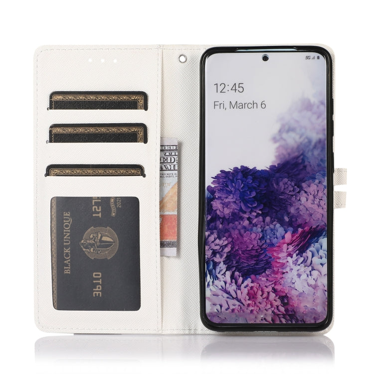 For Samsung Galaxy S20 Cross Texture Horizontal Flip Leather Phone Case