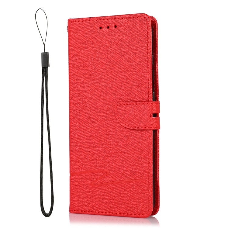 For Samsung Galaxy S20 Cross Texture Horizontal Flip Leather Phone Case