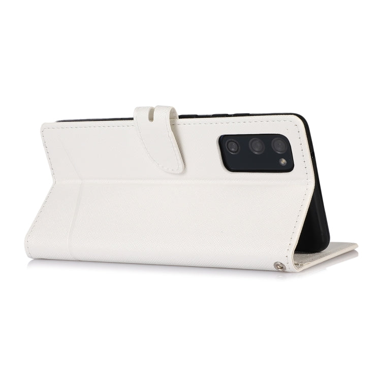 For Samsung Galaxy S20 FE Cross Texture Horizontal Flip Leather Phone Case