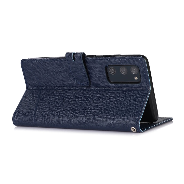 For Samsung Galaxy S20 FE Cross Texture Horizontal Flip Leather Phone Case