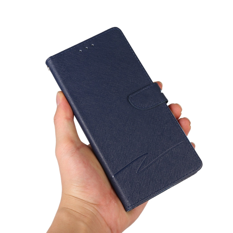 For Samsung Galaxy S20 FE Cross Texture Horizontal Flip Leather Phone Case
