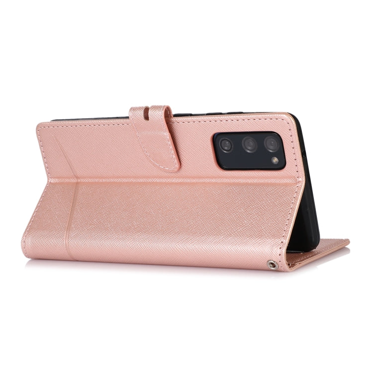 For Samsung Galaxy S20 FE Cross Texture Horizontal Flip Leather Phone Case
