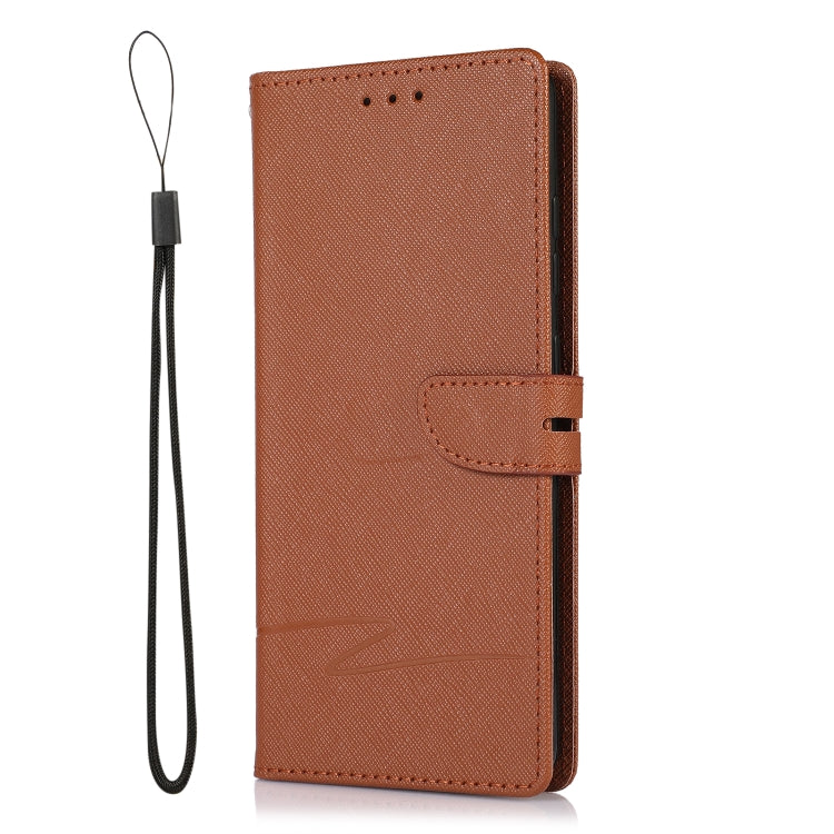 For Samsung Galaxy S20 FE Cross Texture Horizontal Flip Leather Phone Case