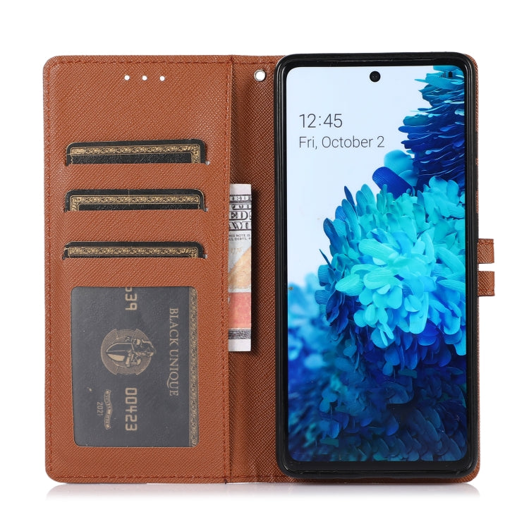 For Samsung Galaxy S20 FE Cross Texture Horizontal Flip Leather Phone Case