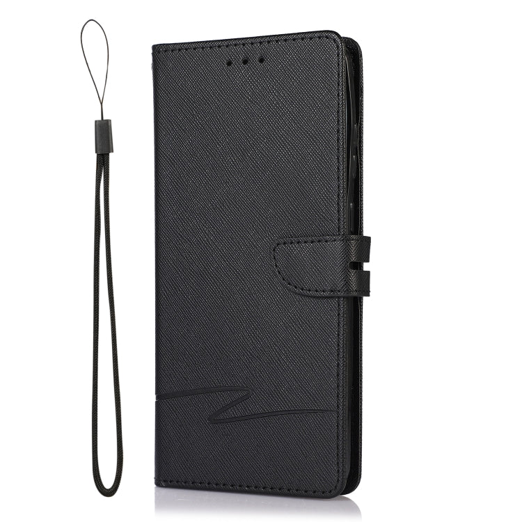 For Samsung Galaxy S20+ Cross Texture Horizontal Flip Leather Phone Case