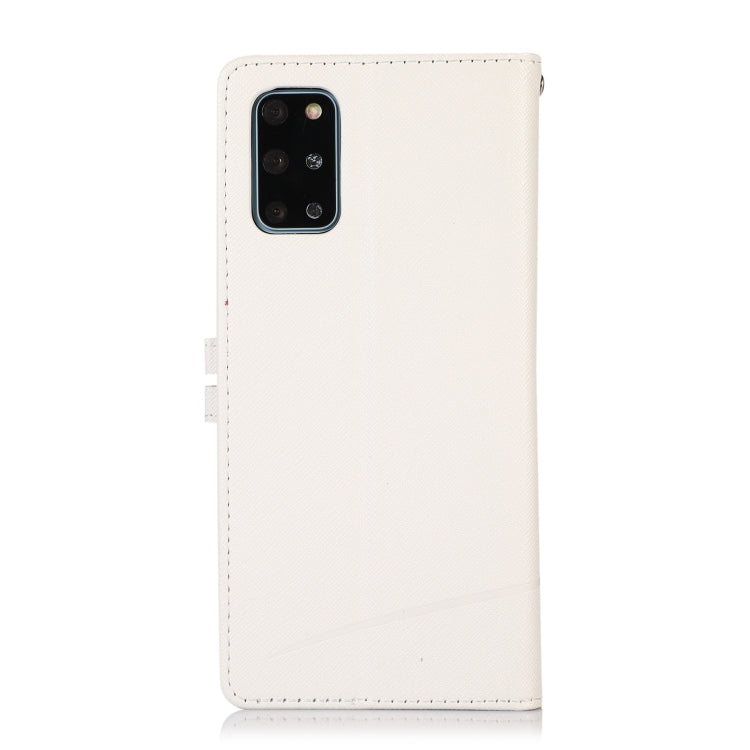 For Samsung Galaxy S20+ Cross Texture Horizontal Flip Leather Phone Case