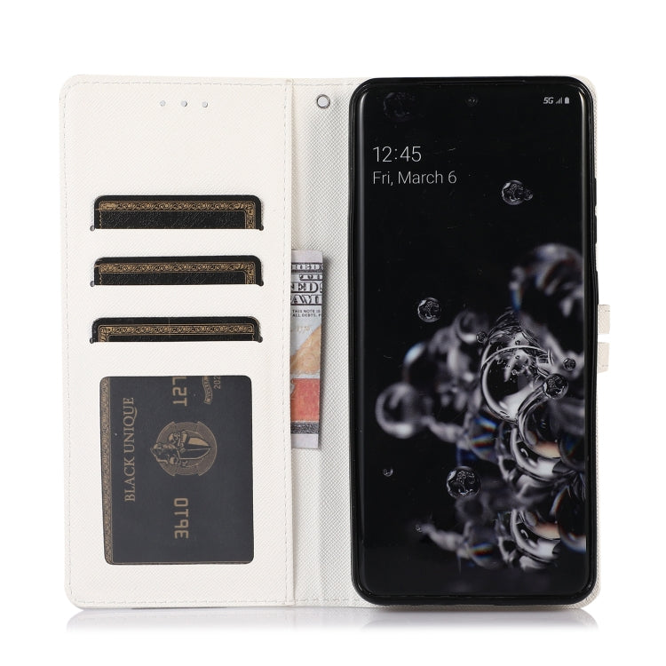 For Samsung Galaxy S20 Ultra Cross Texture Horizontal Flip Leather Phone Case