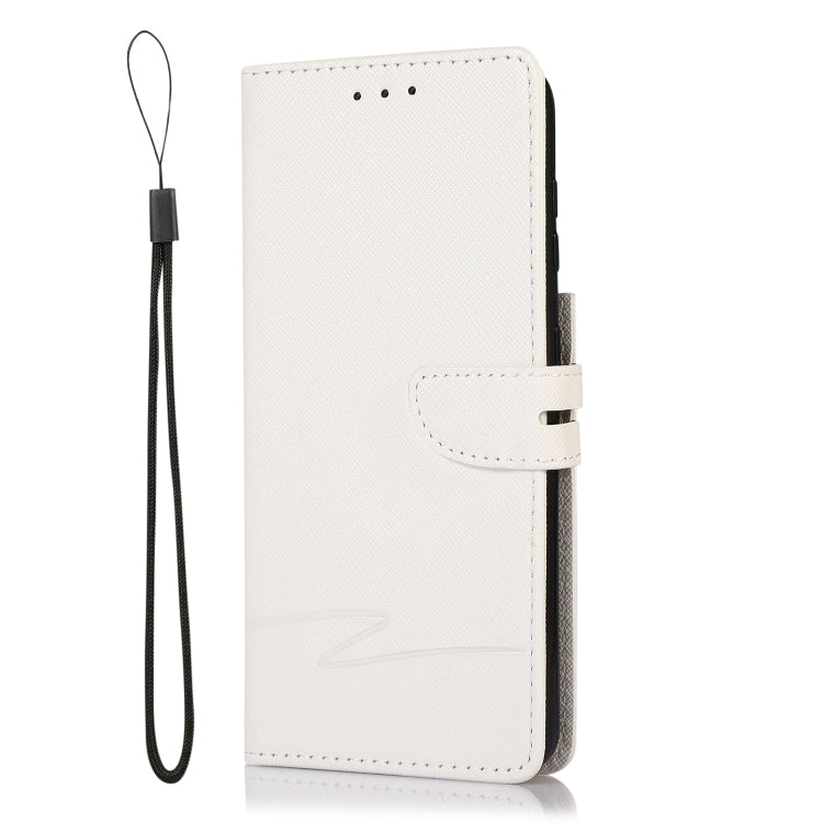 For Samsung Galaxy S21 5G Cross Texture Horizontal Flip Leather Phone Case