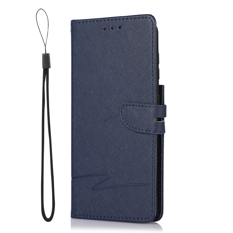 For Samsung Galaxy S21 5G Cross Texture Horizontal Flip Leather Phone Case