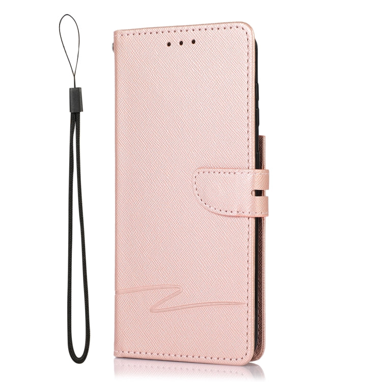 For Samsung Galaxy S21 5G Cross Texture Horizontal Flip Leather Phone Case