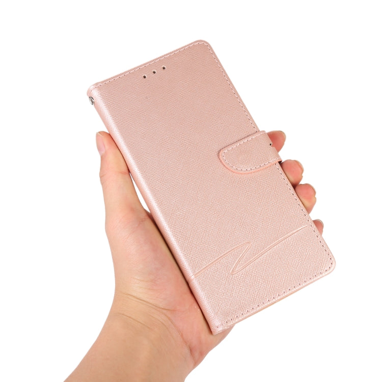 For Samsung Galaxy S21 5G Cross Texture Horizontal Flip Leather Phone Case