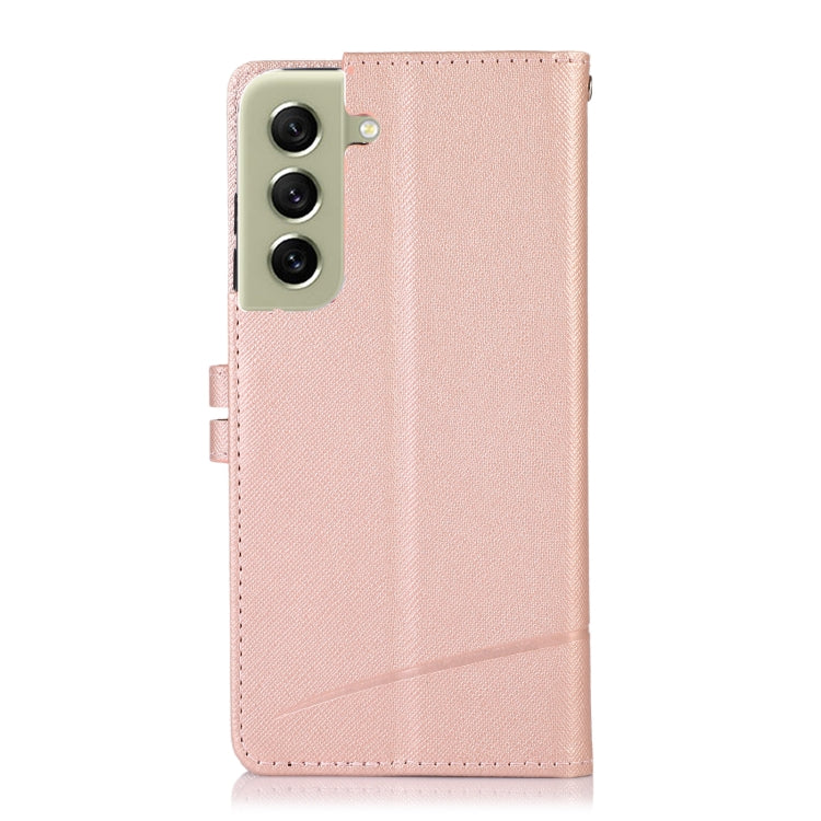 For Samsung Galaxy S21 FE 5G Cross Texture Horizontal Flip Leather Phone Case