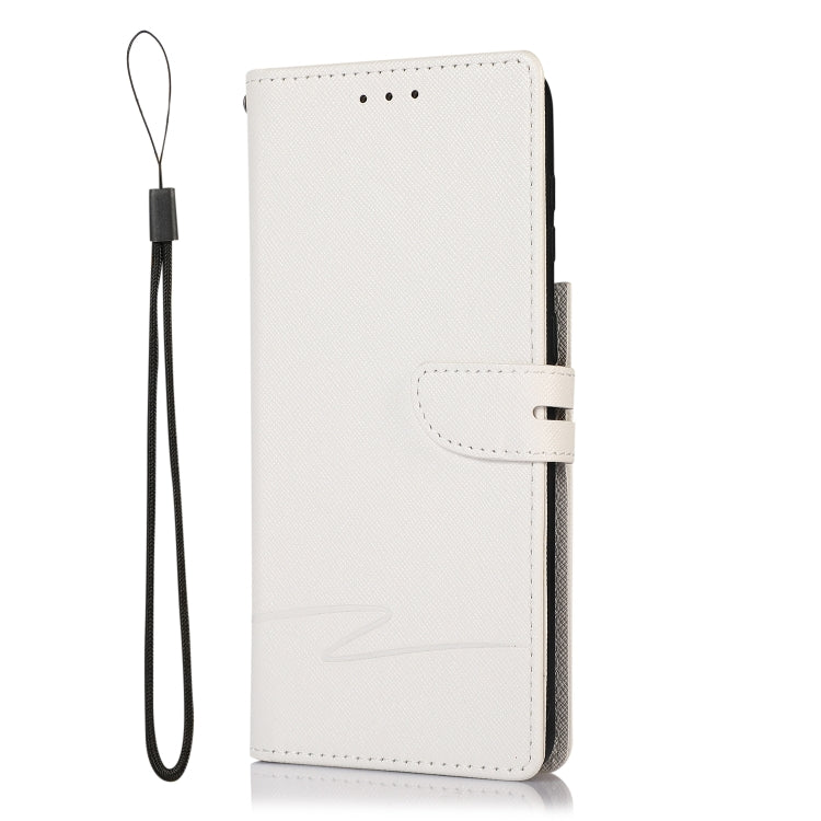 For Samsung Galaxy S21+ 5G Cross Texture Horizontal Flip Leather Phone Case