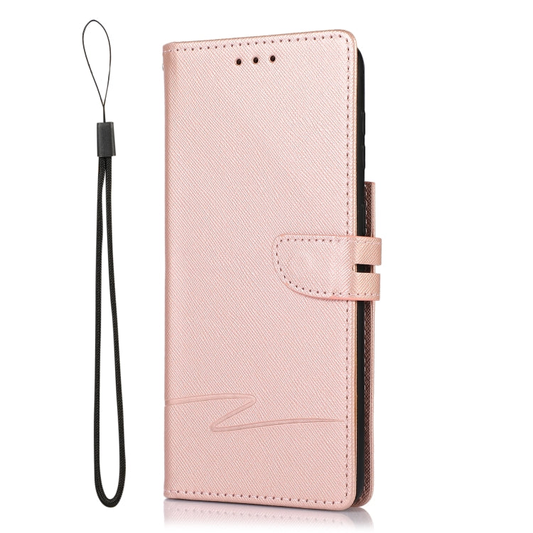 For Samsung Galaxy S21+ 5G Cross Texture Horizontal Flip Leather Phone Case