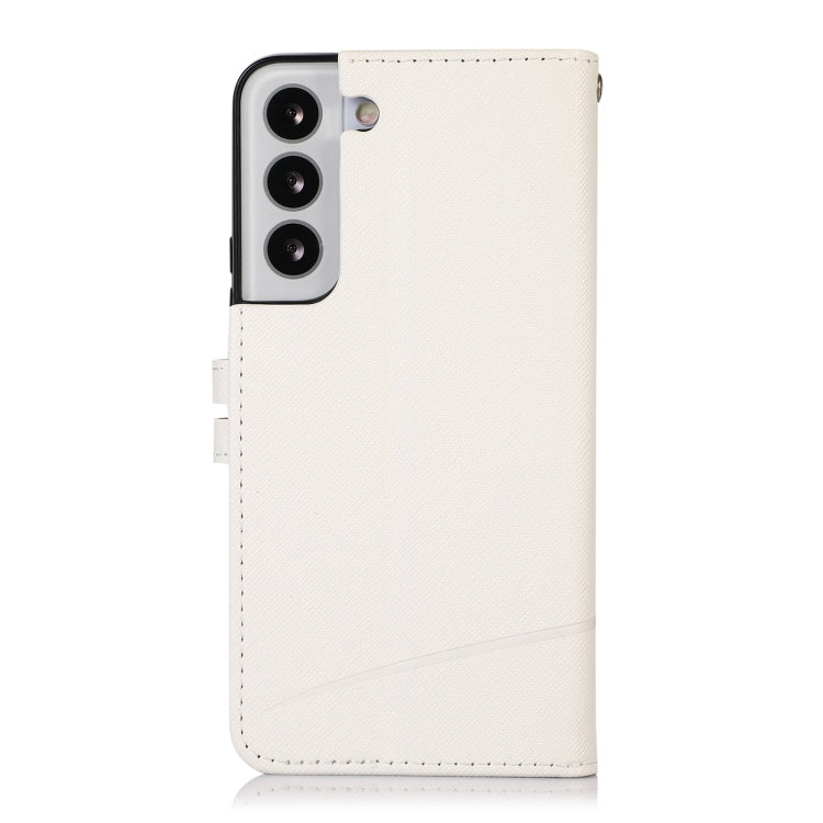 For Samsung Galaxy S22 5G Cross Texture Horizontal Flip Leather Phone Case
