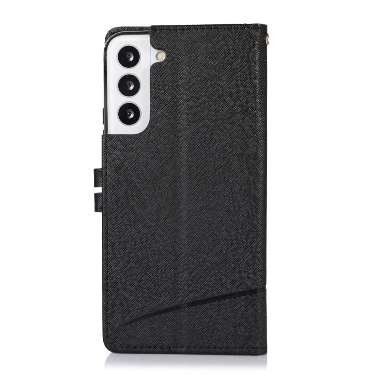 For Samsung Galaxy S22+ 5G Cross Texture Horizontal Flip Leather Phone Case