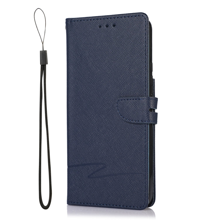 For Samsung Galaxy S22+ 5G Cross Texture Horizontal Flip Leather Phone Case