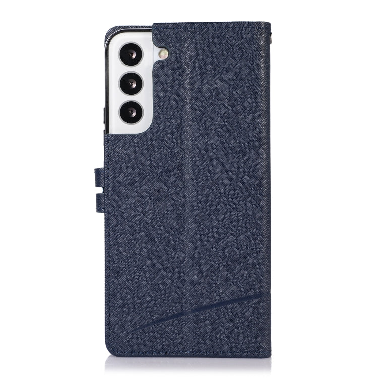For Samsung Galaxy S22+ 5G Cross Texture Horizontal Flip Leather Phone Case