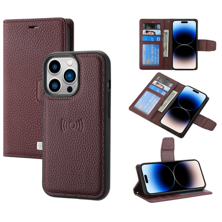 For iPhone 14 Pro Max Magnetic Detachable Leather Phone Case