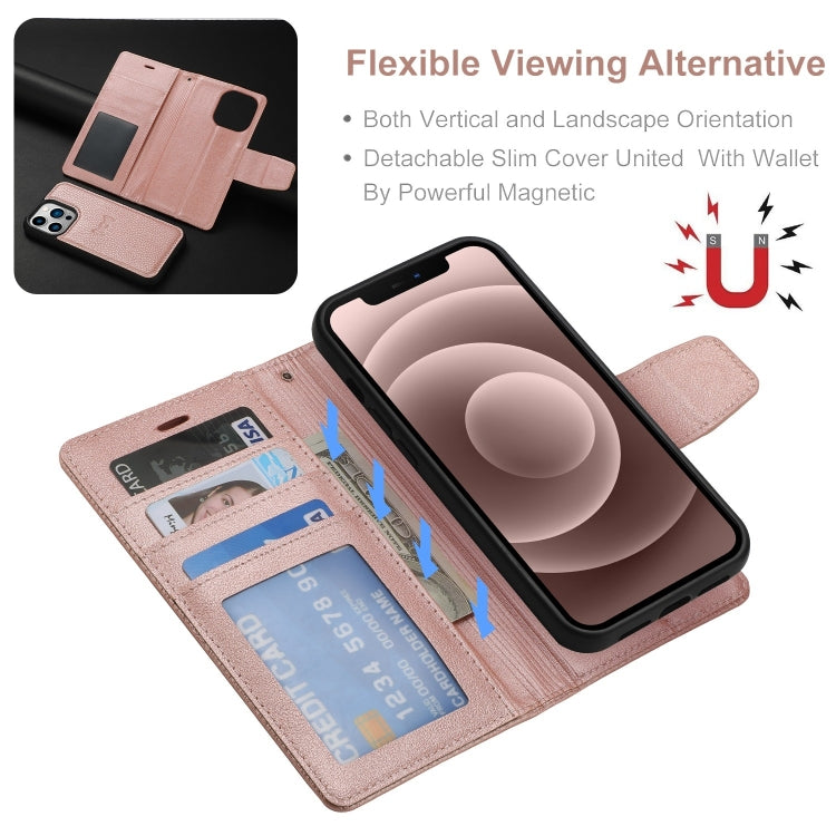 For iPhone 14 Pro Magnetic Detachable Leather Phone Case