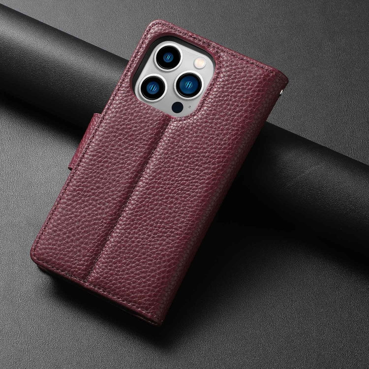 For iPhone 14 Pro Magnetic Detachable Leather Phone Case