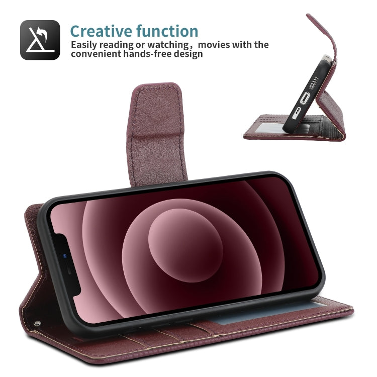 For iPhone 14 Magnetic Detachable Leather Phone Case