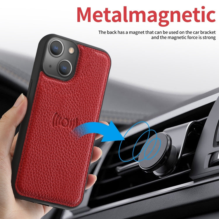 For iPhone 14 Plus Magnetic Detachable Leather Phone Case