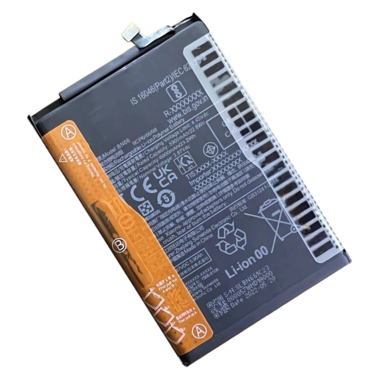 BN66 6000mAh For Xiaomi Poco C40 Li-Polymer Battery Replacement