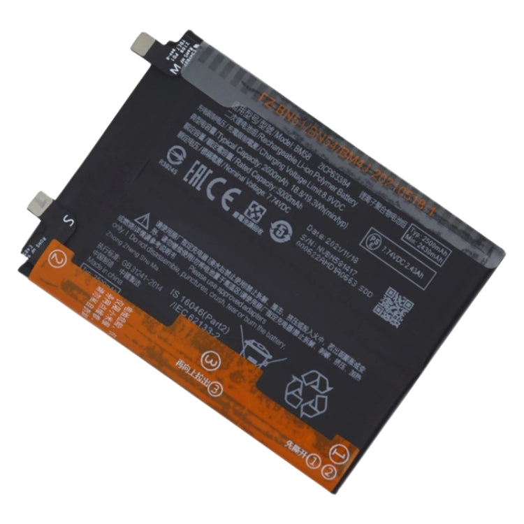 BM58 5000mAh Li-Polymer Battery Replacement For Xiaomi 11T / 11T Pro