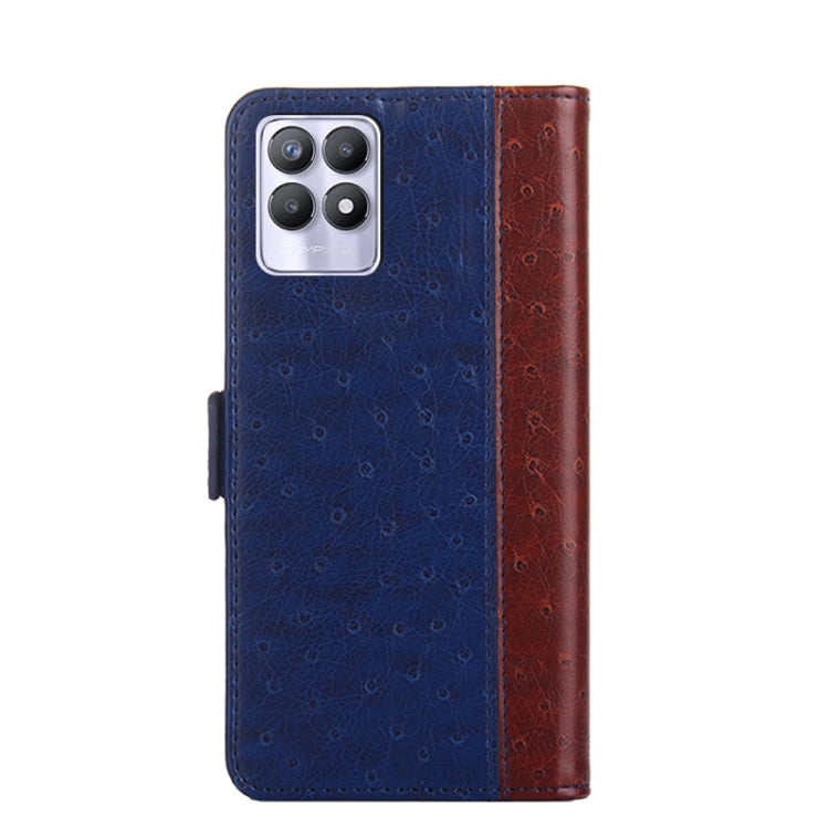 For Realme 8i Ostrich Texture Flip Leather Phone Case