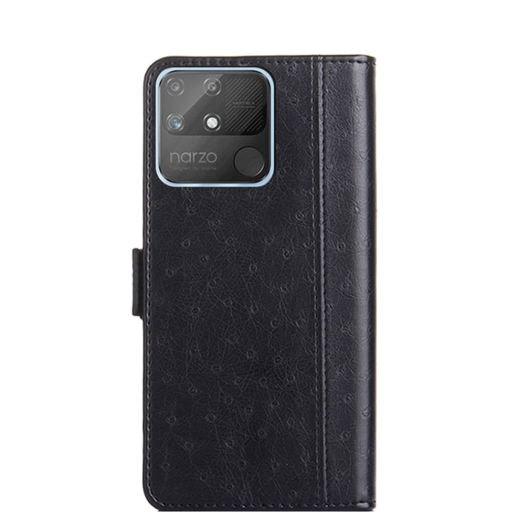 For Realme Narzo 50A Ostrich Texture Flip Leather Phone Case