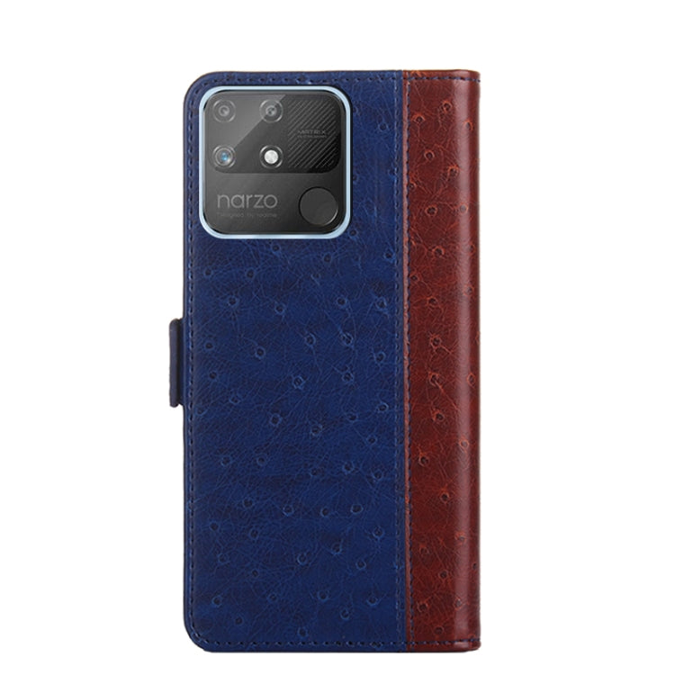 For Realme Narzo 50A Ostrich Texture Flip Leather Phone Case