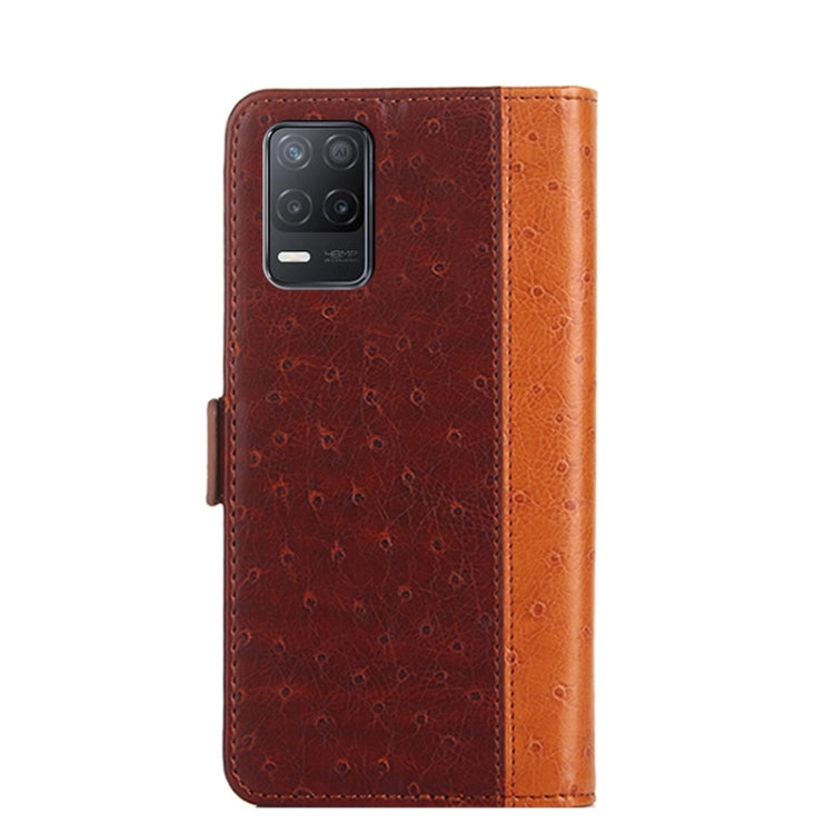For Realme V13 5G Ostrich Texture Flip Leather Phone Case