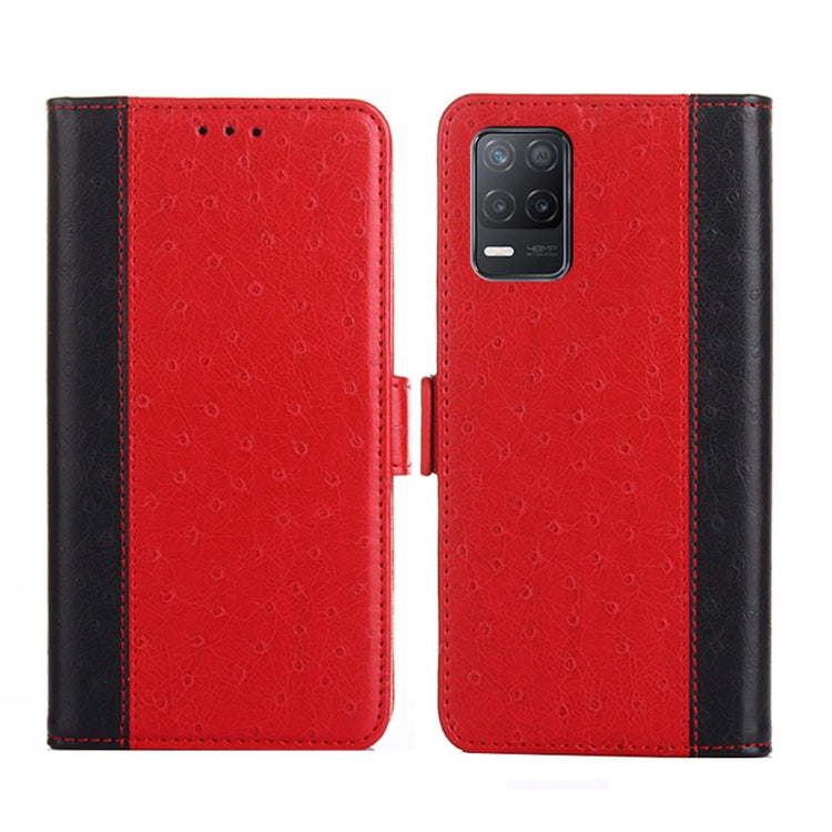 For Realme V13 5G Ostrich Texture Flip Leather Phone Case